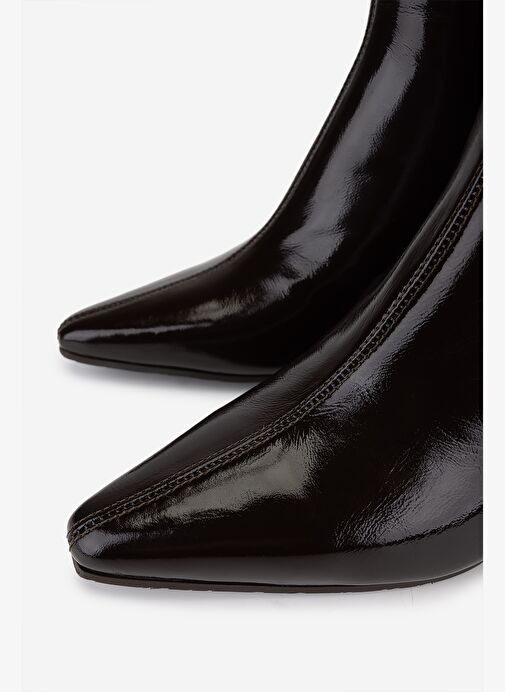 Valmenti Kadın Hakiki Deri Kahverengi Topuklu Bot - Görsel 4