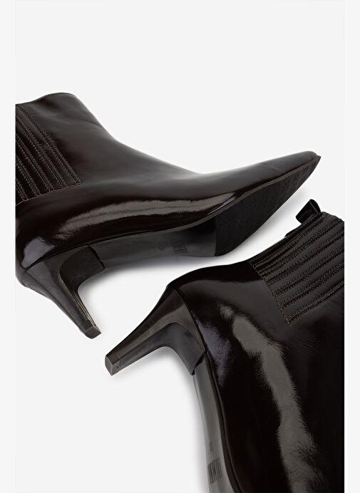 Valmenti Kadın Hakiki Deri Kahverengi Topuklu Bot - Görsel 5