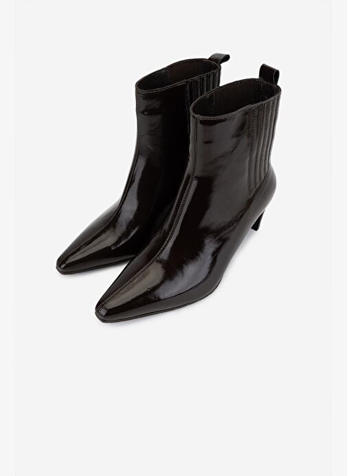 Valmenti Kadın Hakiki Deri Kahverengi Topuklu Bot - Görsel 6