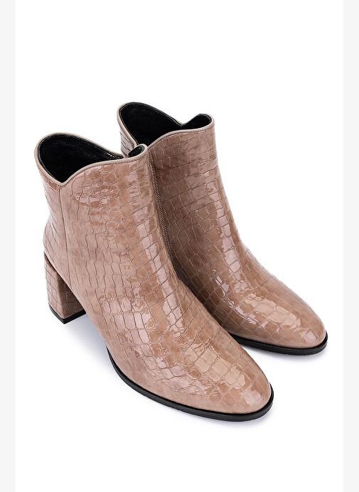 Tamer Tanca Kadın Hakiki Deri Vizon Klasik Bot - Görsel 3