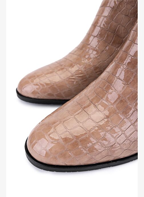 Tamer Tanca Kadın Hakiki Deri Vizon Klasik Bot - Görsel 4