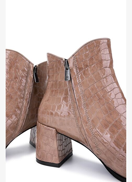 Tamer Tanca Kadın Hakiki Deri Vizon Klasik Bot - Görsel 6