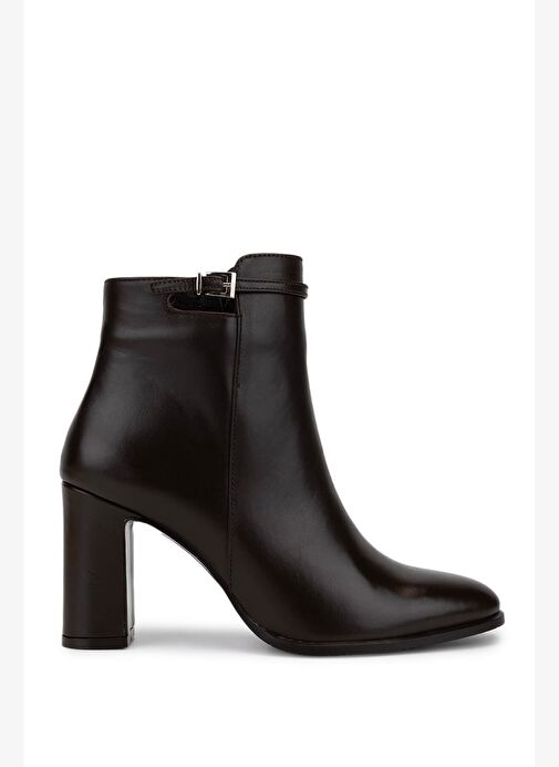 Tamer Tanca Kadın Hakiki Deri Kahverengi Klasik Bot - Görsel 2