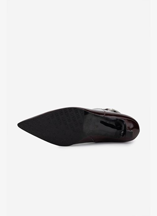 Valmenti Kadın Hakiki Deri Bordo Topuklu Bot - Görsel 5