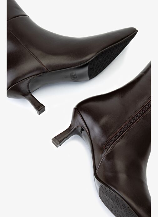 Valmenti Kadın Hakiki Deri Kahverengi Klasik Çizme - Görsel 6