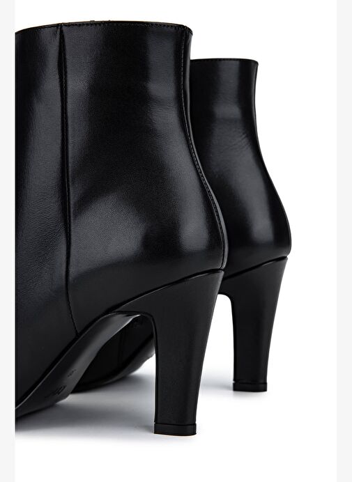 Tamer Tanca Kadın Hakiki Deri Siyah Abiye Bot - Görsel 6