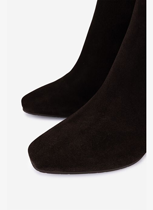 Valmenti Kadın Hakiki Deri Kahverengi Topuklu Bot - Görsel 4