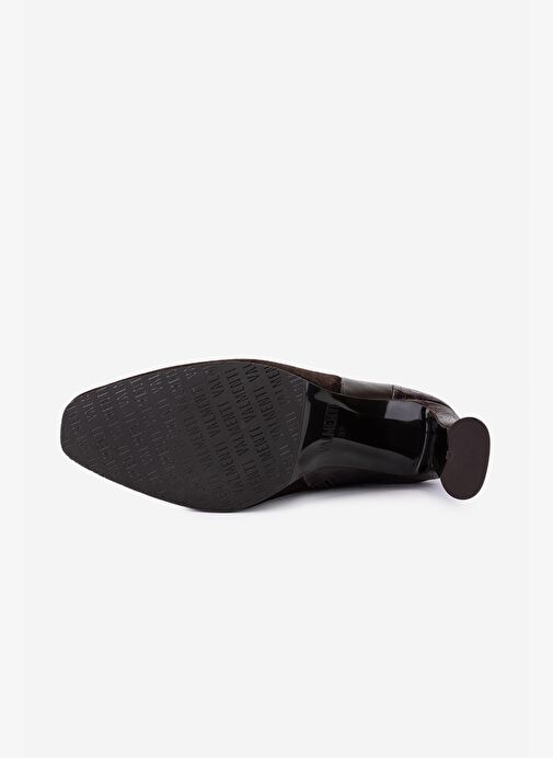 Valmenti Kadın Hakiki Deri Kahverengi Topuklu Bot - Görsel 5