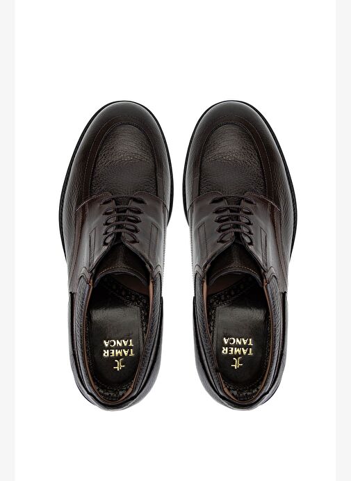 Tamer Tanca Erkek Hakiki Deri Kahverengi Klasik Ayakkabı - Görsel 6