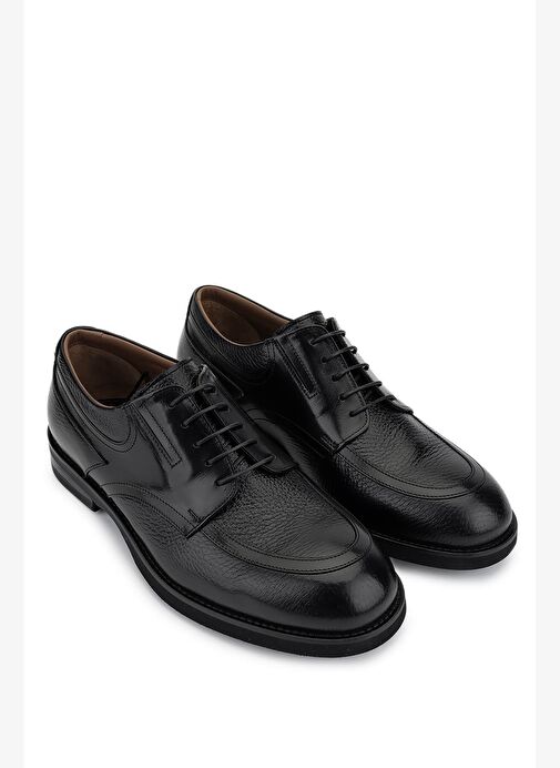 Tamer Tanca Erkek Hakiki Deri Siyah Klasik Ayakkabı - Görsel 3