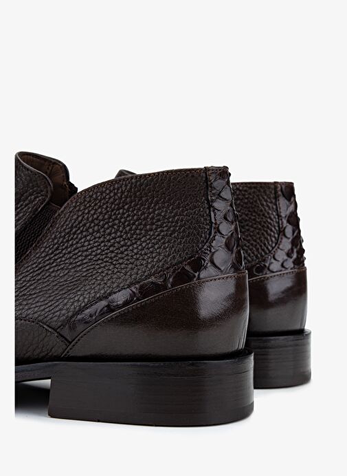 Valmenti Erkek Hakiki Deri Kahverengi Klasik Bot - Görsel 6