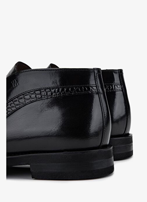 Valmenti Erkek Hakiki Deri Siyah Klasik Bot - Görsel 5