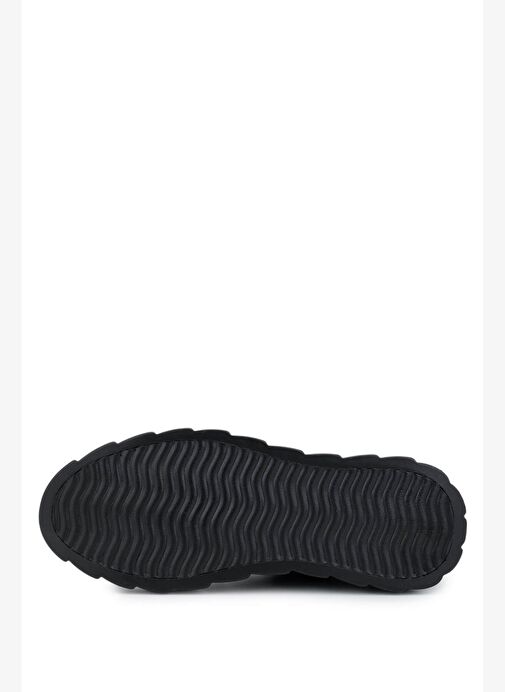 Tamer Tanca Erkek Hakiki Deri Siyah Deri Sneakers & Spor Ayakkabı - Görsel 5