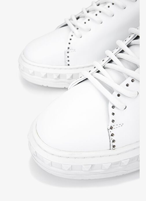 Valmenti Erkek Hakiki Deri Beyaz Sneakers & Spor Ayakkabı - Görsel 4