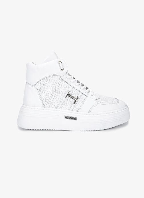 Valmenti Erkek Hakiki Deri Beyaz Casual Bot - Görsel 2