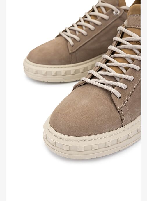 Tamer Tanca Erkek Hakiki Deri Vizon Nubuk Sneakers & Spor Ayakkabı - Görsel 4