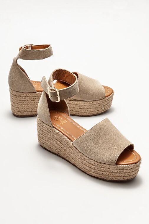 Bej Hakiki Deri Kadın Günlük Ayakkabı - Görsel 3