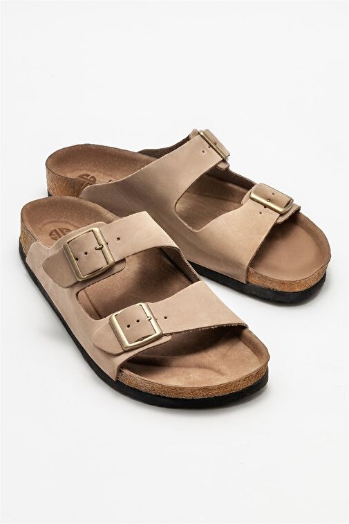 Vizon Deri Erkek Terlik - Görsel 2