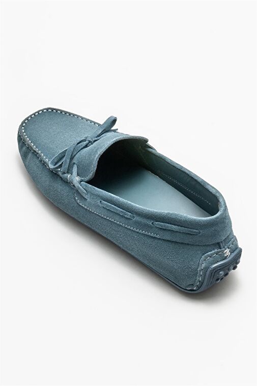 Mavi Deri Erkek Günlük Ayakkabı - Görsel 5