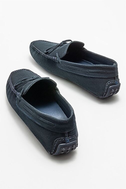 Lacivert Deri Erkek Günlük Ayakkabı - Görsel 5