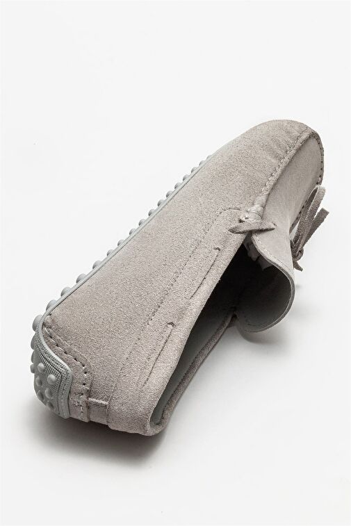 Gri Deri Erkek Günlük Ayakkabı - Görsel 5