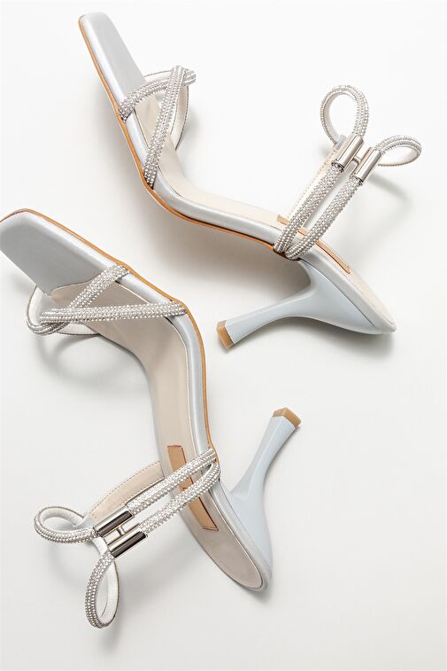 Lame Kadın Topuklu Sandalet - Görsel 5