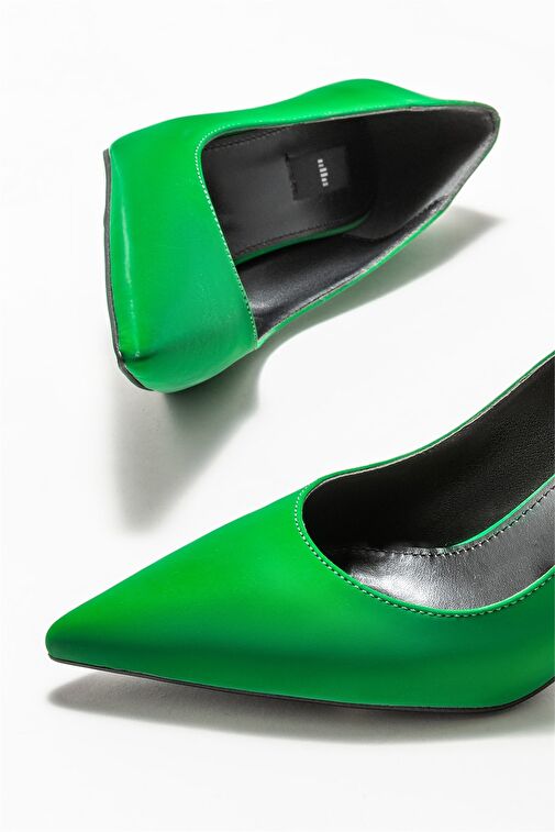 Yeşil Kadın Stiletto - Görsel 4