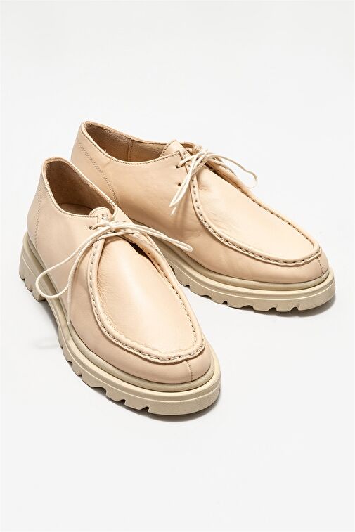 Elle Bej Kadın Deri Günlük Ayakkabı TEREZA-1 - Görsel 3