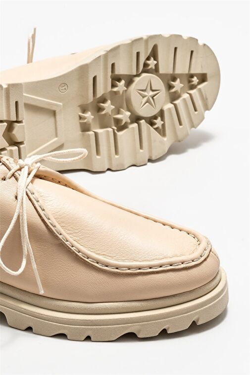 Elle Bej Kadın Deri Günlük Ayakkabı TEREZA-1 - Görsel 4