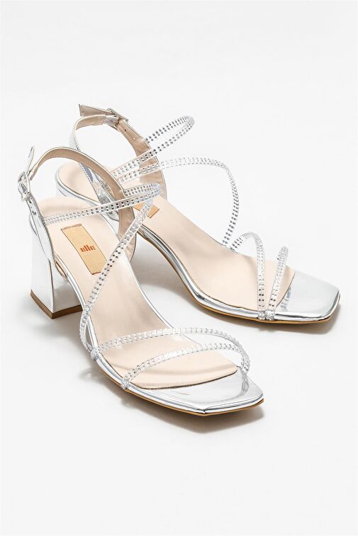 Lame Kadın Topuklu Sandalet - Görsel 2