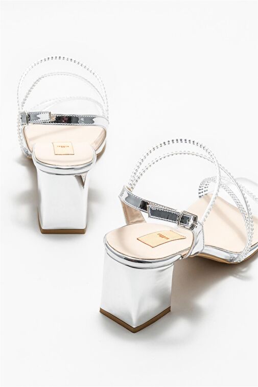 Lame Kadın Topuklu Sandalet - Görsel 5