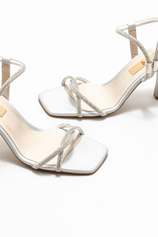 Lame Kadın Topuklu Sandalet - Görsel 4