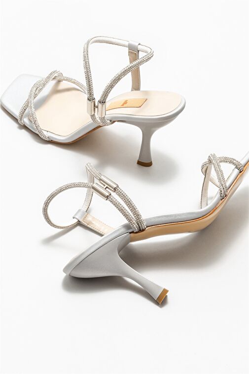 Lame Kadın Topuklu Sandalet - Görsel 5