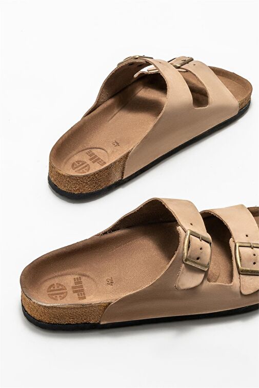 Vizon Deri Erkek Terlik - Görsel 5