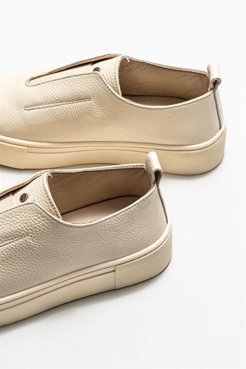 Elle Elle Bej Deri Kadın Günlük Ayakkabı Klasik Ayakkabı | Boyner Bej - 5. görsel