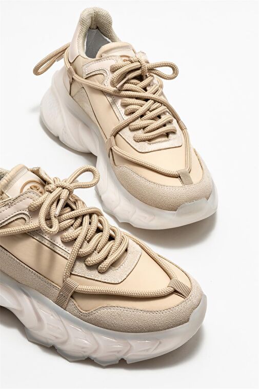 Bej Kadın Spor Ayakkabı - Görsel 4