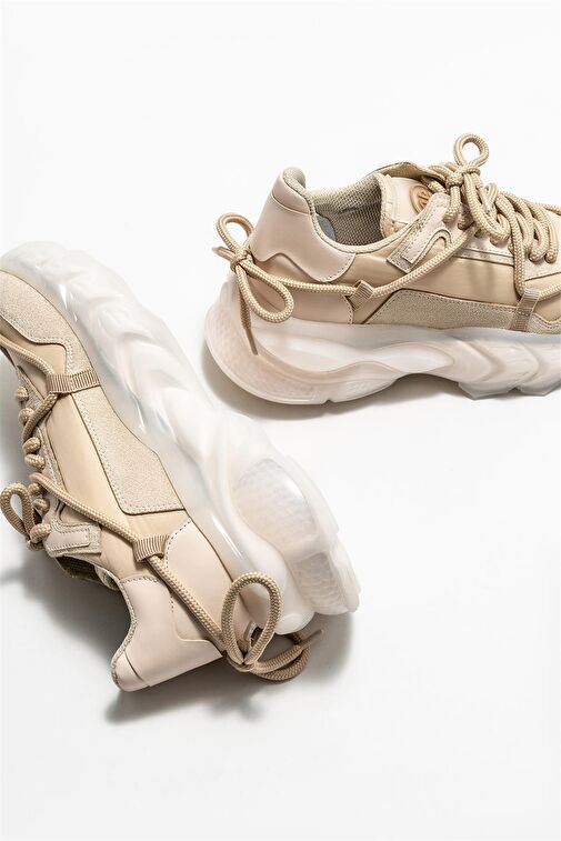 Bej Kadın Spor Ayakkabı - Görsel 5