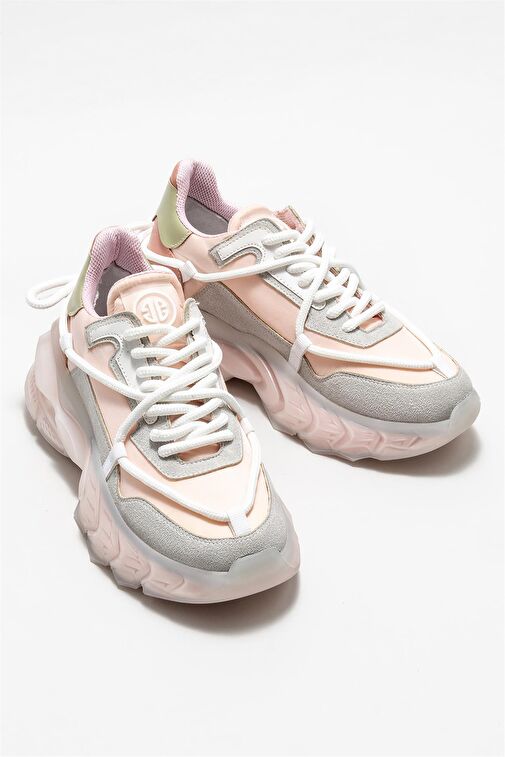 Elle Pudra-Gri Kadın Sneaker BODHA-1 - Görsel 3