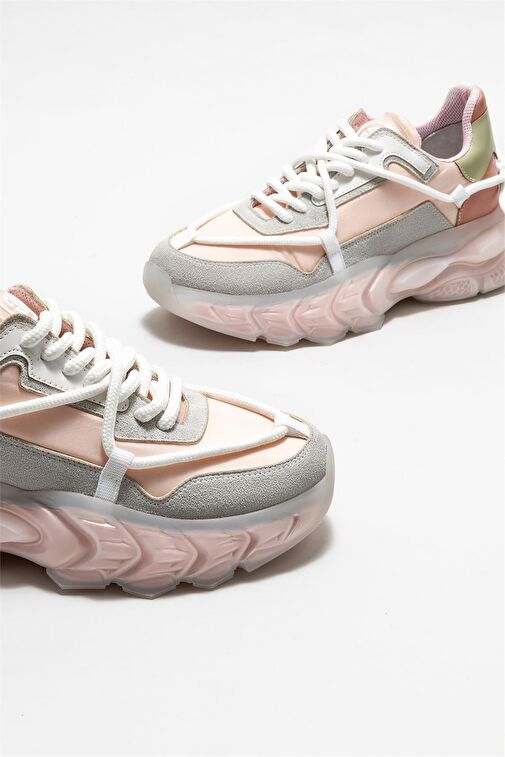Elle Pudra-Gri Kadın Sneaker BODHA-1 - Görsel 4