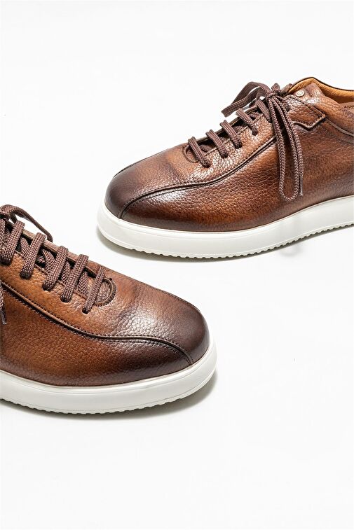 Taba Deri Erkek Günlük Ayakkabı - Görsel 7