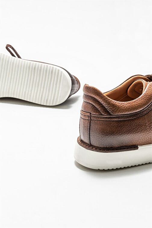 Taba Deri Erkek Günlük Ayakkabı - Görsel 9