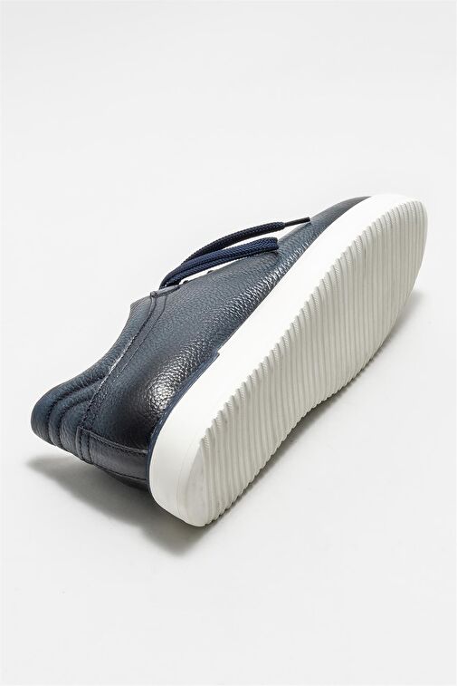 Lacivert Deri Erkek Günlük Ayakkabı - Görsel 5