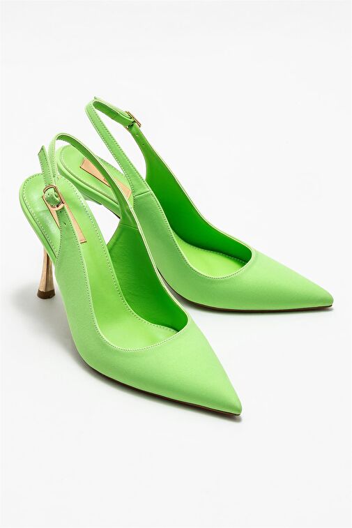 Yeşil Kadın Topuklu Ayakkabı - Görsel 3