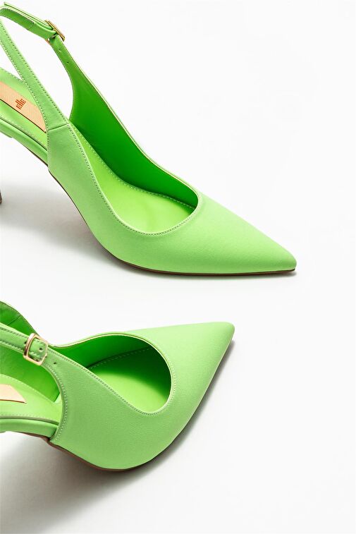 Yeşil Kadın Topuklu Ayakkabı - Görsel 4