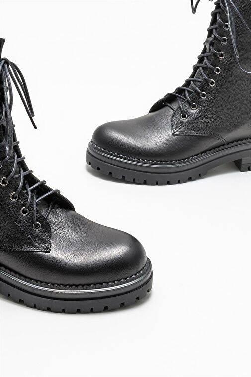 Elle Elle Siyah Deri Kadın Günlük Bot | Boyner Siyah - 4. görsel