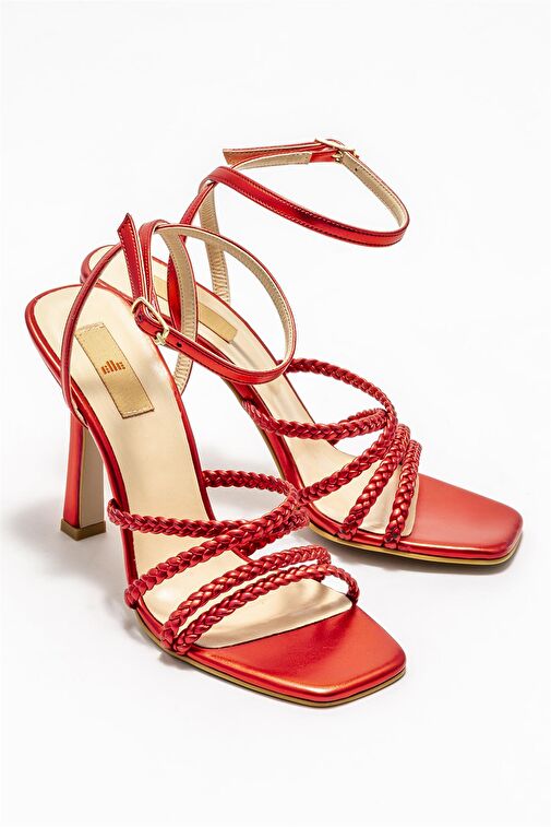 Kırmızı ALEKSA KADIN TOPUKLU AYAKKABI - Görsel 3