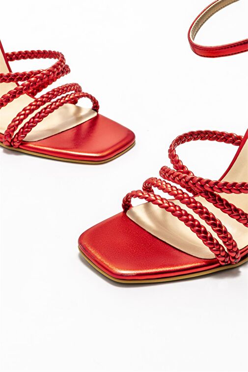 Kırmızı ALEKSA KADIN TOPUKLU AYAKKABI - Görsel 4