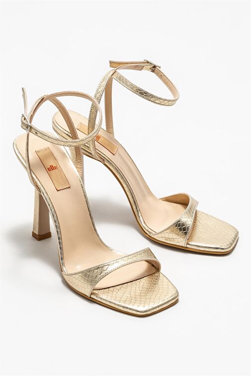 Gold Kadın Topuklu Sandalet - Görsel 3