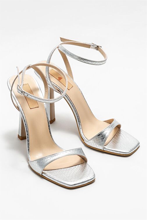 Lame Kadın Topuklu Sandalet - Görsel 3