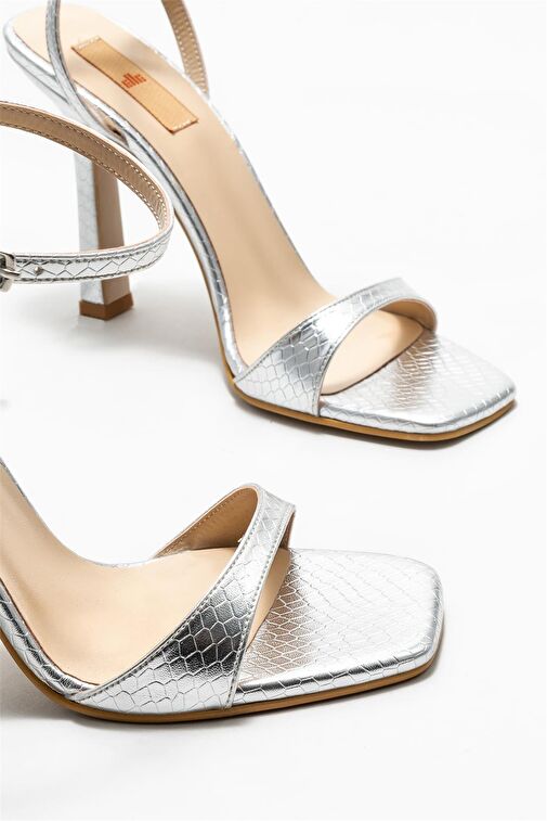 Lame Kadın Topuklu Sandalet - Görsel 4